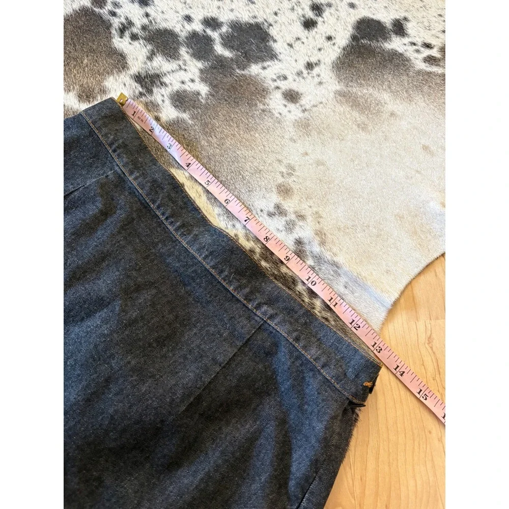 MOSCHINO Denim Y2K Midi‎ Jean Skirt Size 8